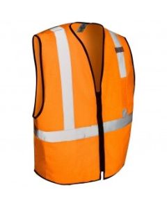 Kishigo Class 2 Economy Vest with Zipper  Class 2 Front L/XL Orange