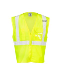 Lime Clear ID Vest-Class 2 - 1532-2X/3X