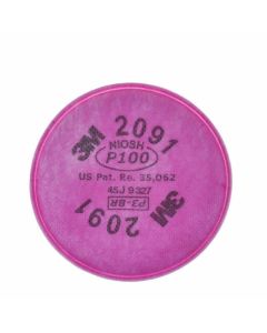 3M Disk Filter, Color Code Magenta, Approved for P100, SOLD BY PKG 2091