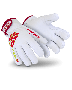 HexArmor Cut And Puncture Resistant Thermal Leather Work Gloves | Chrome SLT  Series 4063 | Small