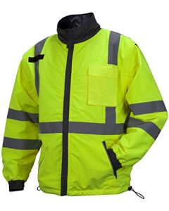 Large Weather resist. 4-in-1 reversible windbreaker polyester jacket Pyramex RJR3410L