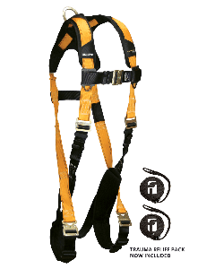 Journeyman FLEX Steel Harness with 1 Back D-ring; Quick Connect Legs and Chest - 7021QC