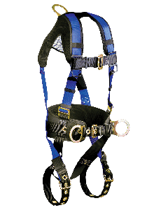 Contractor+ Construction Belted Harness with 3 D-rings, 1 back D-ring  - 7073BSM