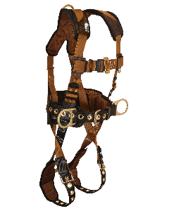 belted construction harness