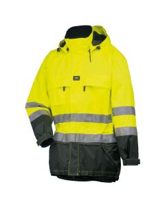 Helly Hanson Potsdam Hi-Vis Jacket, Class 3 Lime - 71374-XL