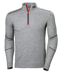 Helly Hansen Lifa Merino Grey 1/2 zip - 75107-930-XL