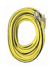 Voltec, 10/3 AWG SJTW Extension Cord, Yellow, 50 ft, Lighted End