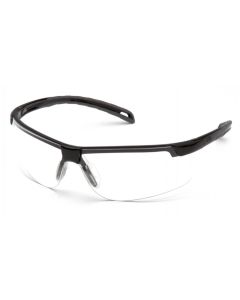 Ever-Lite- Black Frame, Clear Lens Safety Glasses. Sold by the pair - SB8610D