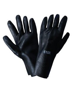 10" large pvc chemical gloves