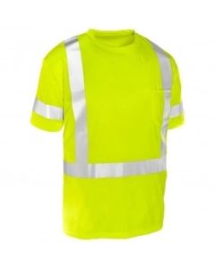 Kishigo, Short Sleeve Class 3 T-Shirt Lime- 2X - 9118