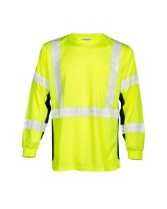 Kishigo Long Sleeve Microfiber T-Shirt CLASS 3 Lime - 9134-2X