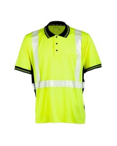 Hi-Vis Premium Black Series® High Performance Knit Class 2 Polo Shirt 2XL - 9220-2XL