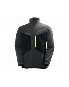 Helly Hansen Aker Soft Shell Jacket Black/Dark Grey. Fleece inside, charcoal blk - 74051-2X