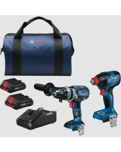 Bosch 18-volt 2-Tool Brushless Power Tool Combo Kit with Soft Case (2-Batteries Included and Charger Included) - GXL18V-227B25