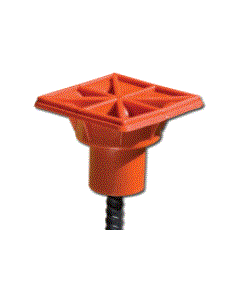 Rebar Cap Standard Size #3-#8, OSHA Compliant, 100/Box, Orange- DISC-10