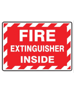 FIRE EXTINGUISHER INSIDE Sign Material Unit Of Measure : Adhesive Viny - LFXG571VSP