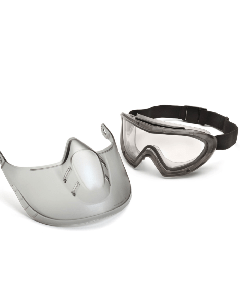 Clear H2X Anti-Fog Lens with Face Shield CAPSTONE MONO GOGGLE - GG504TSHIELD