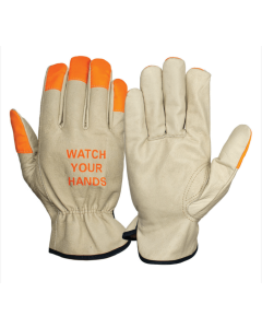 PYRAMEX, LEATHER DRIVER GLOVES-WATCH YOUR HANDS , SOLD BY THE PAIR -EXTRA LARGE - GL2003K-XL