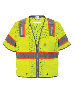 FrogWear HV - Premium High-Visibility Surveyors LED Safety Vest-Class 3 - GLO-315LED-L