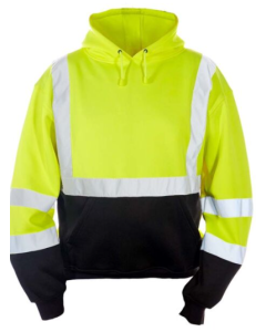 Kishigo Unisex High Visibility Reflective Pullover Hoodie JS154, Polyester, ANSI 107 Type R/Class 3, Construction, Roadwork, Traffic, Warehouse, Utility, Security, Event, Outdoor (Lime, 3XL)