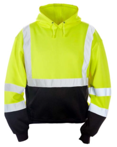 Kishigo Unisex High Visibility Reflective Pullover Hoodie JS154,  XL Polyester, ANSI 107 Type R / Class 3, Construction, Roadwork, Traffic, Warehouse, Utility, Security, Event, Outdoor