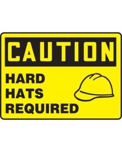 hard hats required sign