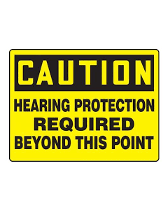 hearing protection required sign