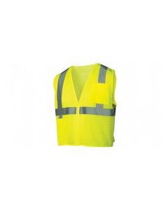 Pyramex Type R Class 2 mesh Lime w/pocket & zipper LARGE - RVZ2110L