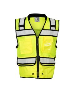 Hi-Vis High Performance Surveyors Vest Class 2 Lime - S5004-L