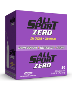 All Sport Powder Hydration Sticks | Zero Calorie | Performance Electrolyte Drink Mix | Sugar Free | 2x Potassium | Grape | 3 grams (50 Count)