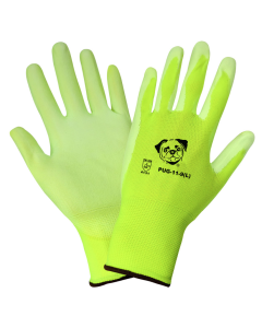 Global Glove PUG11 Polyurethane/Nylon Glove, Work, White (Pack Of 12) (Medium)