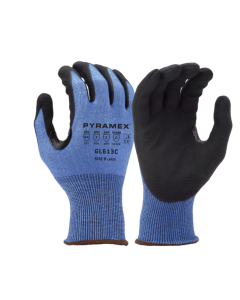 Pyramex Safety GL613C Blue Touchscreen A4 Cut Micro-Foam Nitrile Dipped Gloves, 1 Dozen-2XL