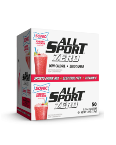 All Sport Powder Hydration Sticks | Zero Calorie | Performance Electrolyte Drink Mix | Sugar Free | SONIC Cherry Limeade | 3 grams (50 Count)