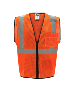 Sheffield Protection HI-VIS Class II Mesh Safety Vest, SP-1520 (Orange) 