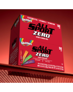 All Sport Powder Hydration Sticks, Zero Calorie, Performance Electrolyte Drink Mix, Sugar Free,SKITTLES 50 Ct box