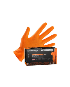 Astro-Grip 66473 Powder-Free Exam Grade Nitrile Disposable Gloves - 7 Mil, 100 Gloves/Box
