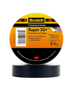 3M Scotch Super 33+ Electrical Tape, 3/4 in x 20 ft, 10 Rolls, Black