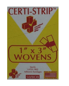 1x3 certi strips 50/box