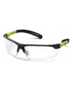 Pyramex SITECORE Clear H2MAX Anti-Fog Lens with Gray and Lime Temples -sold by the pair- SGL10110DTM