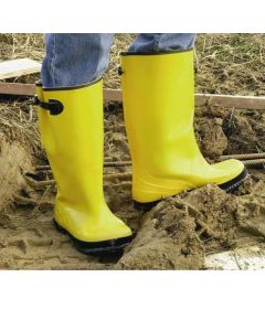 SLUSH 17" Yellow Rubber Over-The-Shoe-Boot, SIZE 12 - YB17-12