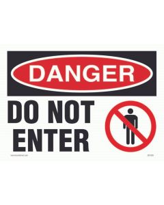 do not enter sign