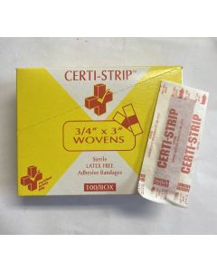 Certi-Strips Woven bandage 3/4"