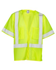 KISHIGO , CLASS 3 LIME GREEN W/ ZIPPER - 1264