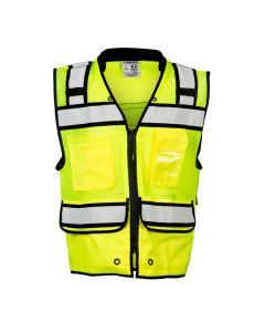Kishigo Hi-Vis High Performance Surveyors Vest Class 2 Lime - S5004