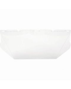 MSA 10115836 V-Gard Visor - General Purpose, Polycarbonate (PC), Clear Tint, Contoured, 8" x 17" x 0.04", Impact-Rated & Limits Splash, Durable & Replaceable UV-Protected Hard Hat Accessory