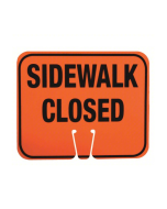 dura plastic sidewalk closed sign