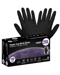 small black nitrile gloves