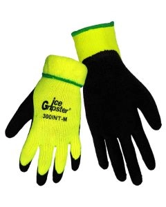 Ice Gripster® Coated Cold Weather Gloves, ANSI cut level A2. Size Large Sold by Dozen - 300INT-L