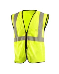 Radnor Yellow Polyster/Mesh Vest Size Lime Class 2 - 64055923-Y 2XL/3XL