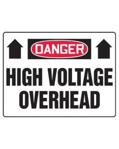 high voltage overhead sign